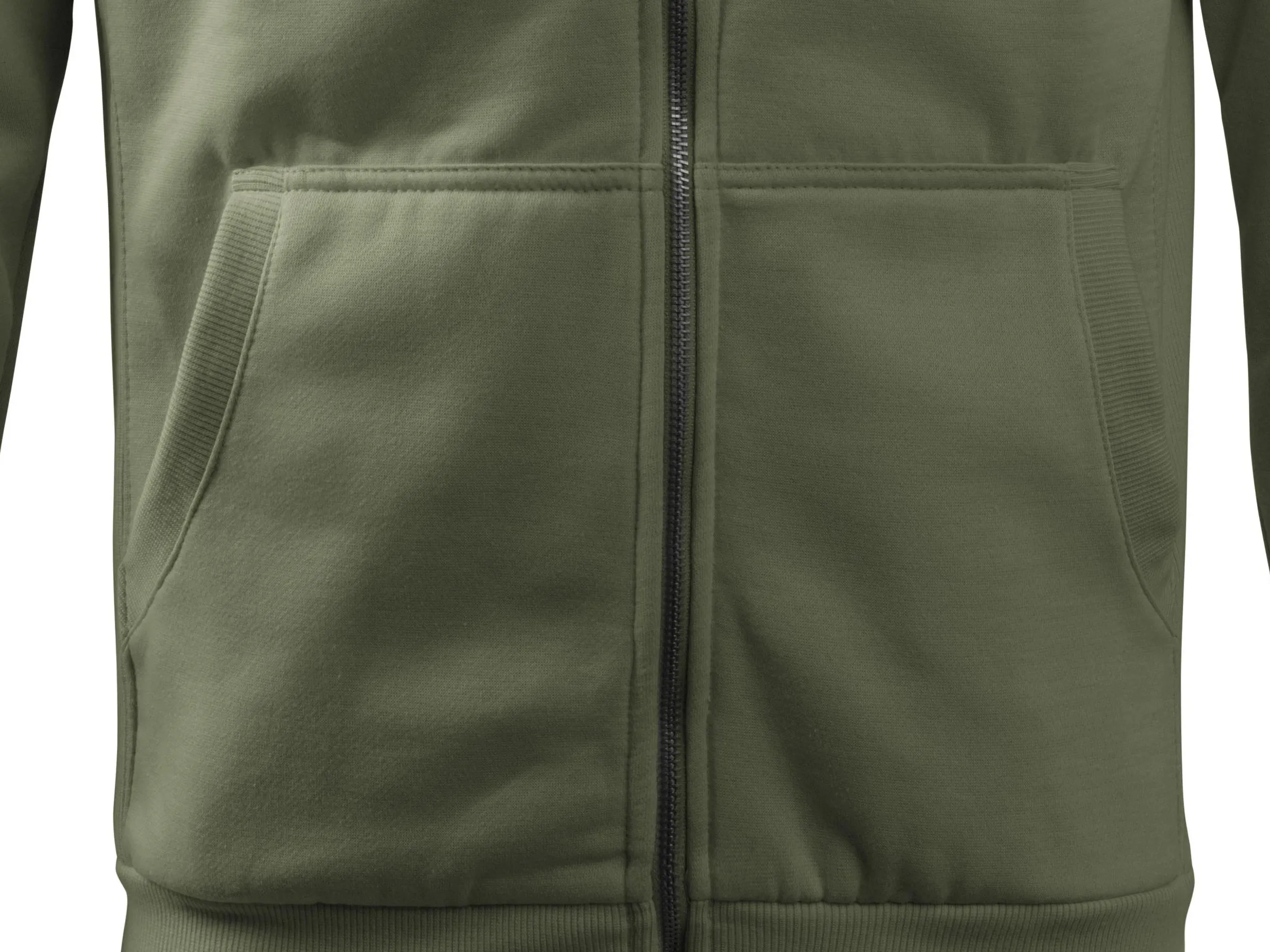 Pánská mikina jednoduchá bez kapuce - Kapsy ve stylu klokanky