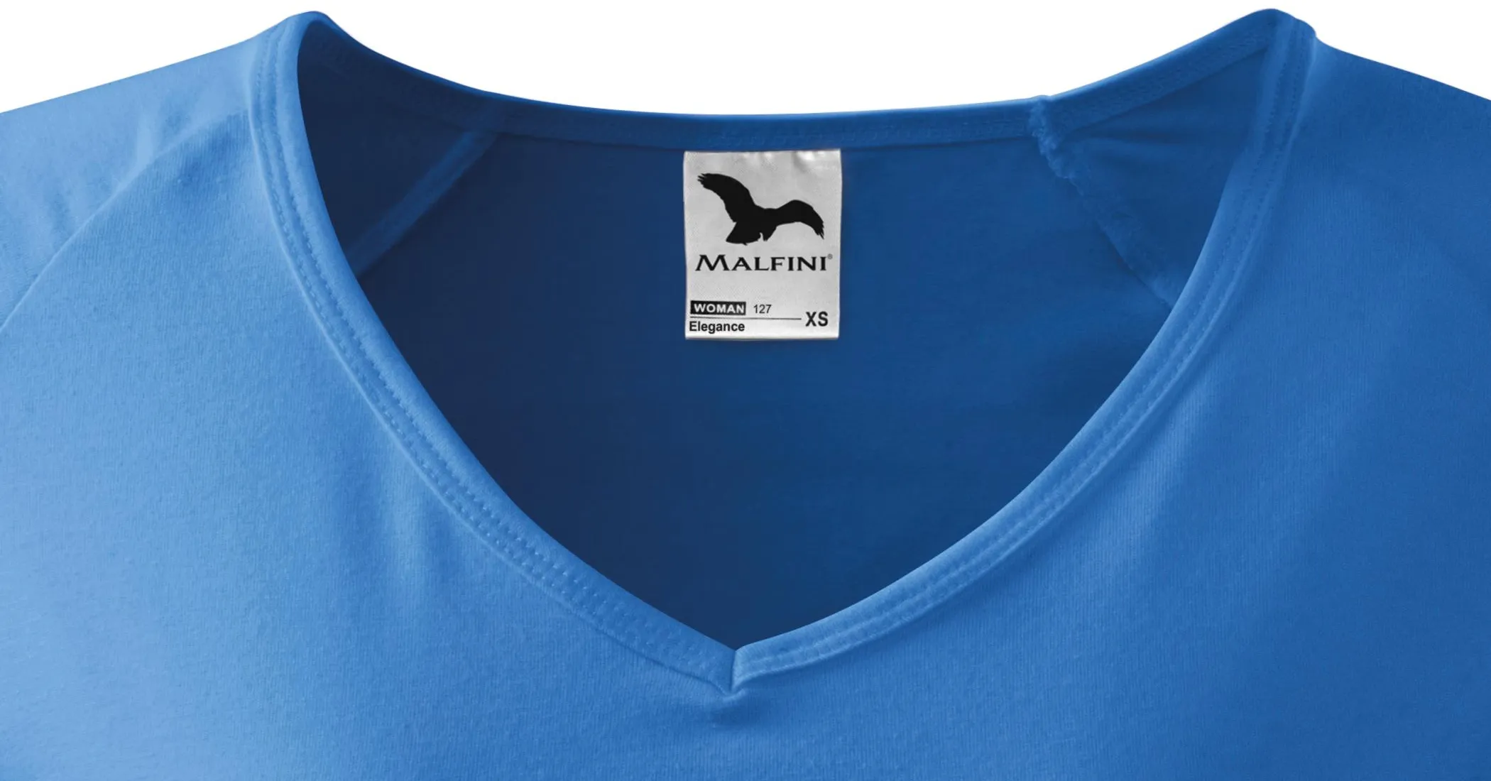 Dámské triko zúžené, V-výstřih - Hluboký výstřih do V