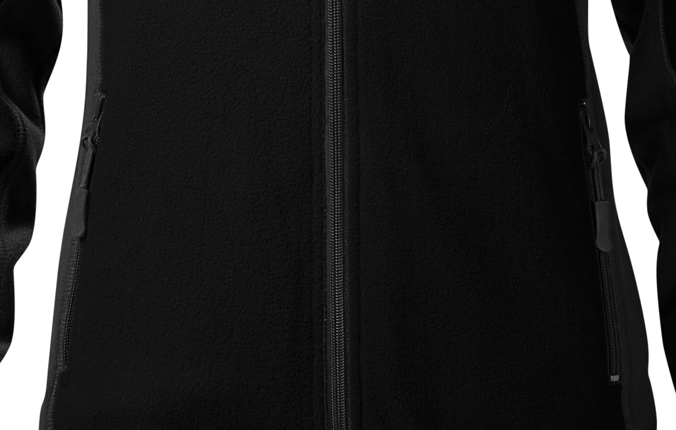 Dámská fleecová bunda kontrastní - Praktické kapsy se zipem