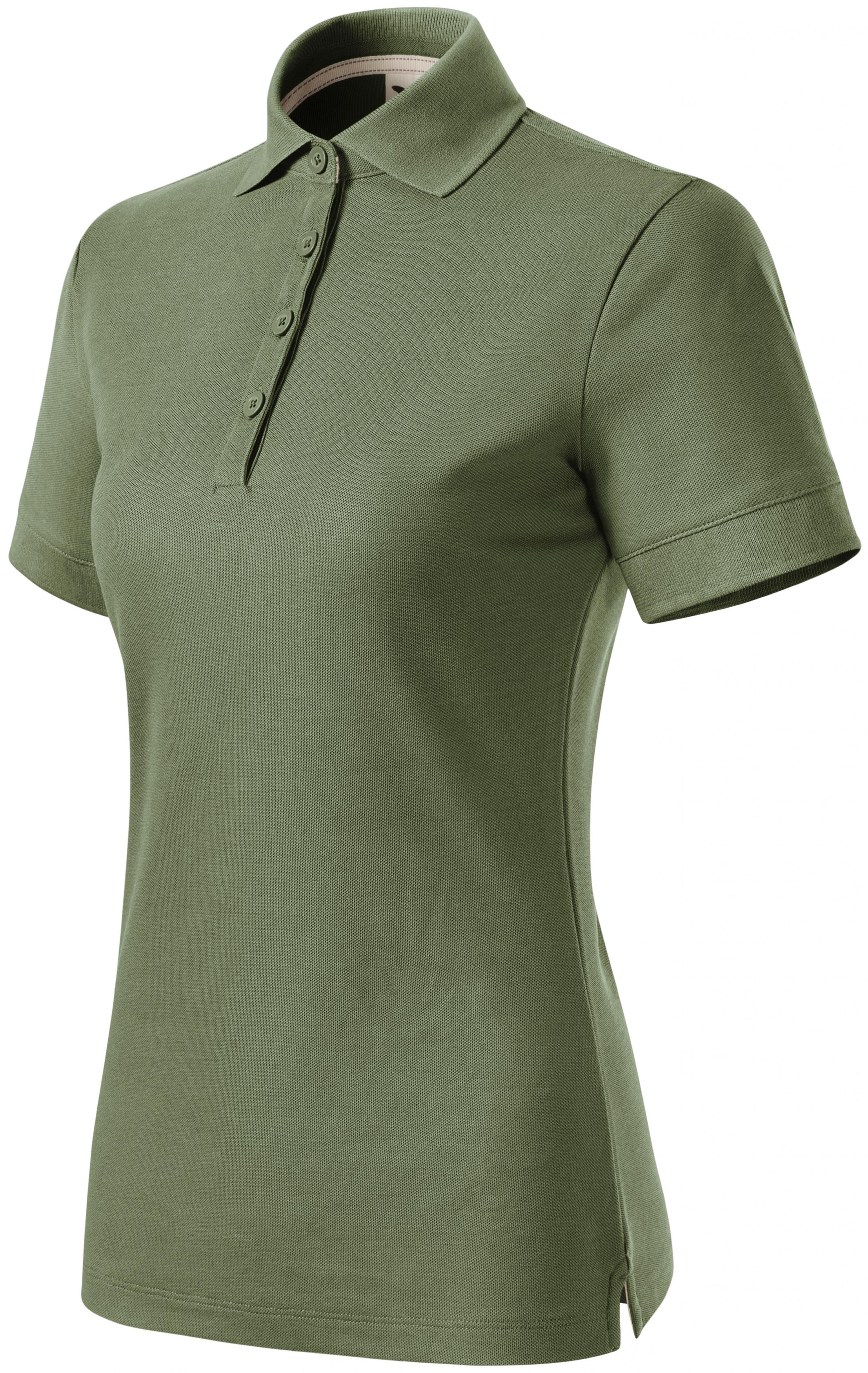 Dámská polokošile z organické bavlny, khaki, XL