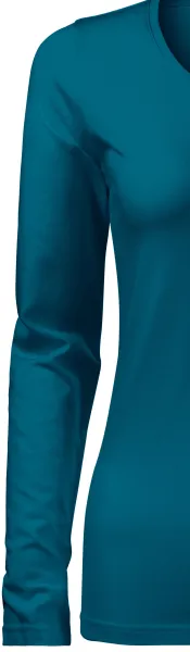 Dámské triko přiléhavé s dlouhým rukávem - Klasické dlouhé rukávy