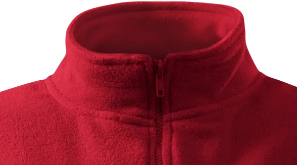 Dámská bunda fleecová - Zapínání na zip až ke bradě
