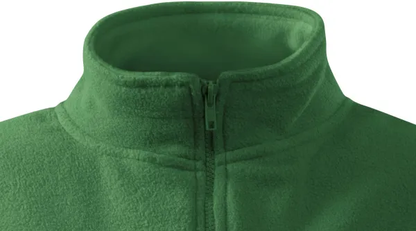 Dámská bunda fleecová - Zapínání na zip až ke bradě