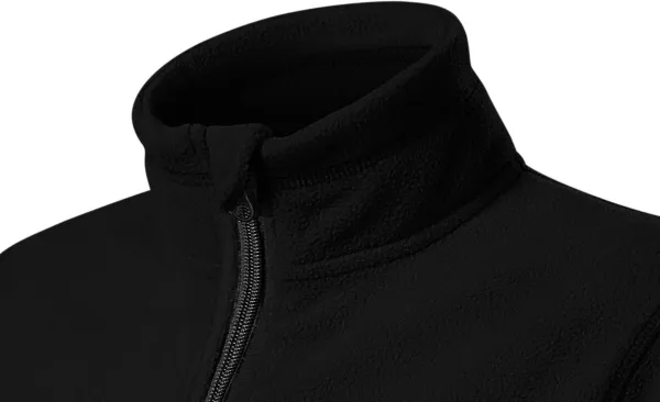 Dětská fleecová bunda kontrastní - Zvednutý límec proti chladu na krku