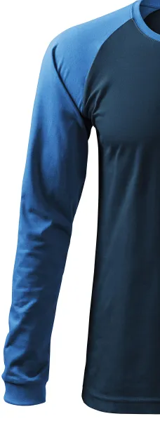 Pánské triko s dlouhým rukávem, kontrastní - Dlouhé raglánové rukávy