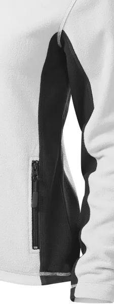 Dámská fleecová bunda kontrastní - Tmavé kontrastní detaily