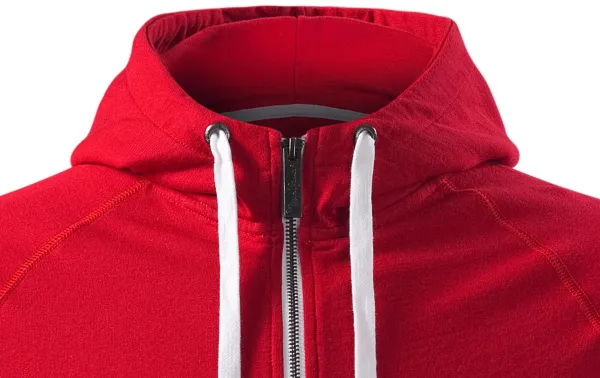 Pánská mikina kontrastní, s kapucí - Kapuce se šňůrkami ke stažení