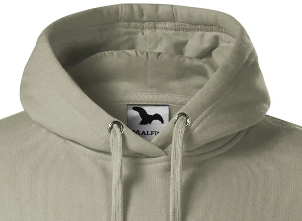 Pánská mikina bez zipu s kapucí - Kapuce se šňůrkami ke stažení