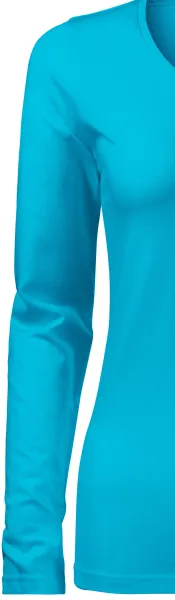 Dámské triko přiléhavé s dlouhým rukávem - Klasické dlouhé rukávy