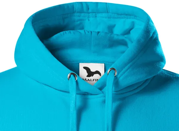 Pánská mikina bez zipu s kapucí - Kapuce se šňůrkami ke stažení