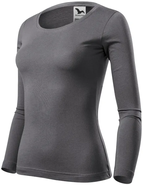 Dámské triko s dlouhými rukávy - Bavlněné dámské tričko pro každý den