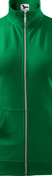 Dámská mikina bez kapuce - Kovový zip