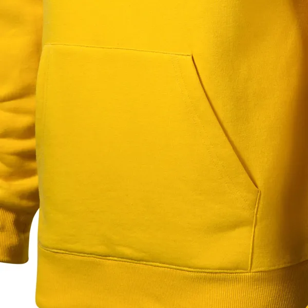 Pánská mikina bez zipu s kapucí - Kapsa ve stylu klokanky