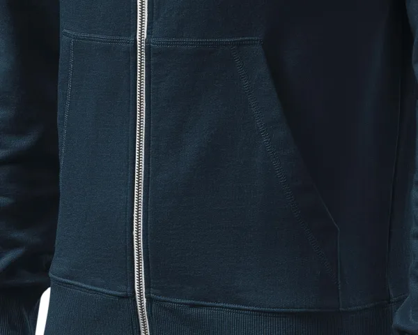 Pánská mikina kontrastní, s kapucí - Kapsy ve stylu klokanky