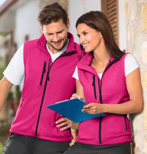 Fleecová vesta kontrastní - Unisex fleecová vesta - pro ženy i pro muže