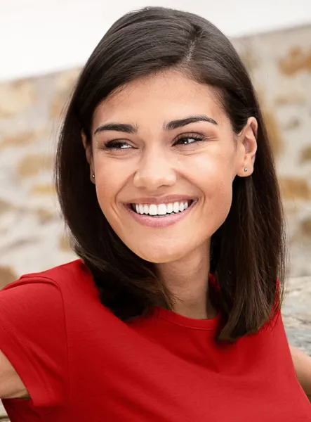 Dámské trendové tričko - Klasický kulatý výstřih