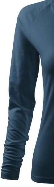 Dámské triko zúžené, V-výstřih - Dlouhé raglánové rukávy