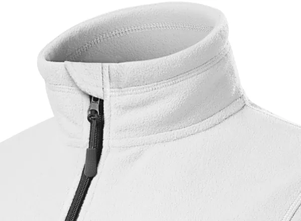 Dámská fleecová bunda kontrastní - Zvednutý límec proti chladu na krku