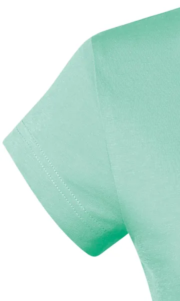 Dámské tričko s V-výstřihem zúžené - Velmi krátké rukávy