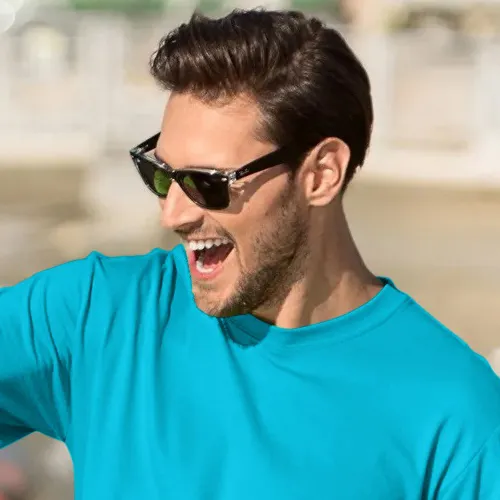 Pánské triko klasické - Klasický kulatý výstřih