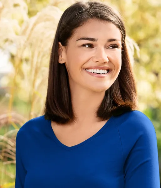 Dámské triko zúžené, V-výstřih - Hluboký výstřih do V