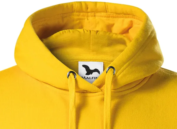 Pánská mikina bez zipu s kapucí - Kapuce se šňůrkami ke stažení