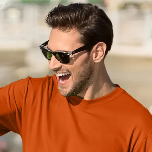 Pánské triko klasické - Klasický kulatý výstřih