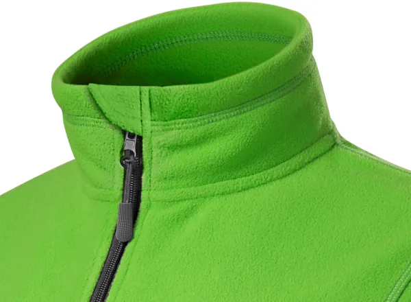 Dámská fleecová bunda kontrastní - Zvednutý límec proti chladu na krku