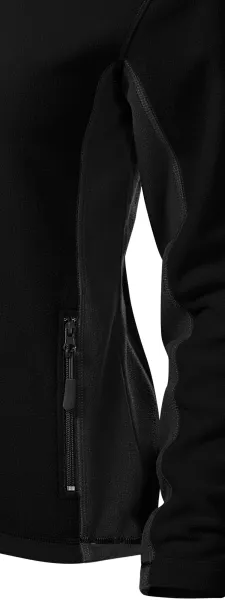 Dámská fleecová bunda kontrastní - Tmavé kontrastní detaily