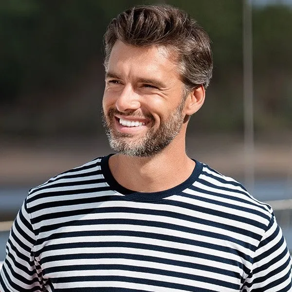 Tričko námořnické - Klasický kulatý výstřih