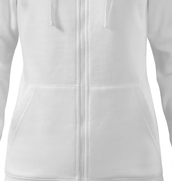 Dámská mikina s kapucí - Zúžený střih s bočními švy