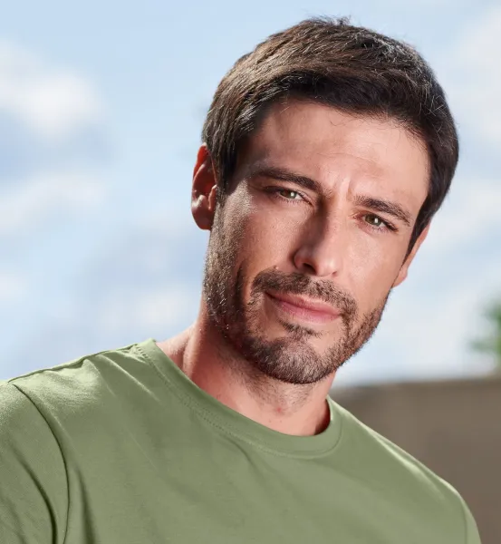 Pánské triko jednoduché - Klasický kulatý výstřih