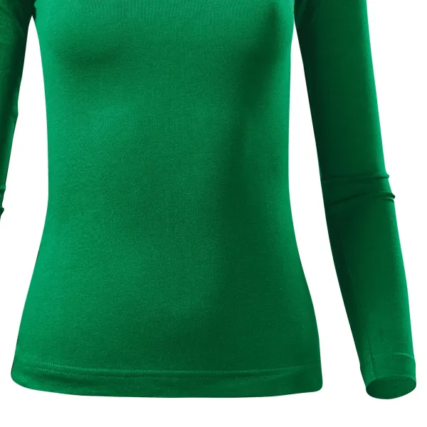 Dámské triko s dlouhými rukávy - Mírně projmutý střih