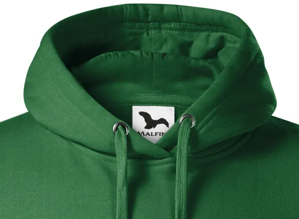 Pánská mikina bez zipu s kapucí - Kapuce se šňůrkami ke stažení