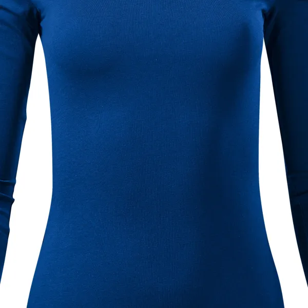 Dámské triko s dlouhými rukávy - Mírně projmutý střih