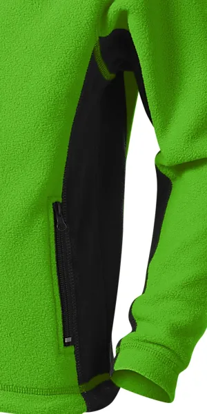 Dětská fleecová bunda kontrastní - Tmavé kontrastní detaily