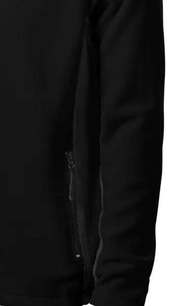 Pánská fleecová bunda kontrastní - Tmavé kontrastní detaily