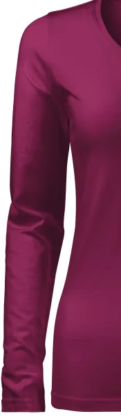 Dámské triko přiléhavé s dlouhým rukávem - Klasické dlouhé rukávy