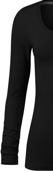 Dámské triko s dlouhými rukávy a hlubším výstřihem - Klasické dlouhé rukávy