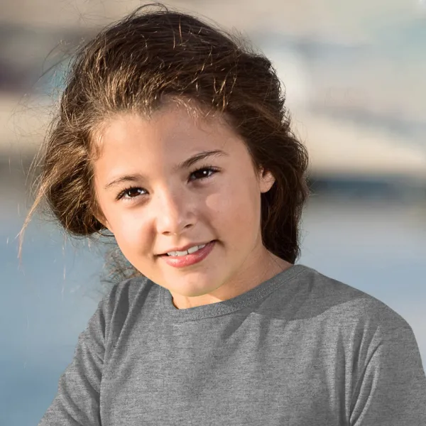 Dětské tričko s dlouhým rukávem - Klasický kulatý výstřih