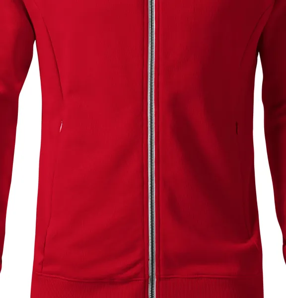 Pánská mikina se skrytými kapsami - Volný střih s bočními švy