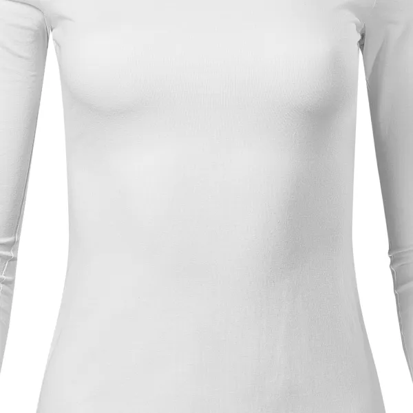 Dámské triko s dlouhými rukávy - Mírně projmutý střih