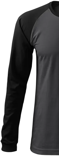 Pánské triko s dlouhým rukávem, kontrastní - Dlouhé raglánové rukávy