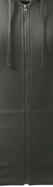 Dámská mikina s kapucí - Zip v barvě mikiny