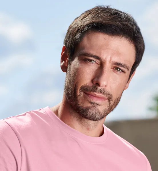 Pánské triko jednoduché - Klasický kulatý výstřih