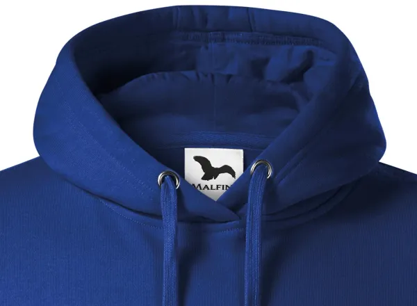 Pánská mikina bez zipu s kapucí - Kapuce se šňůrkami ke stažení