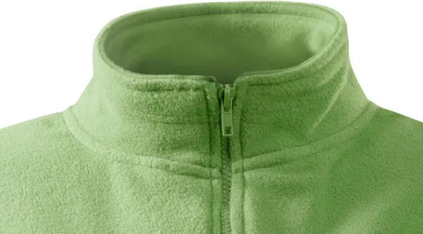 Dámská bunda fleecová - Zapínání na zip až ke bradě
