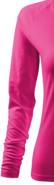 Dámské triko zúžené, V-výstřih - Dlouhé raglánové rukávy