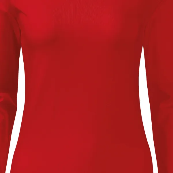 Dámské triko přiléhavé s dlouhým rukávem - Jemně zúžený střih