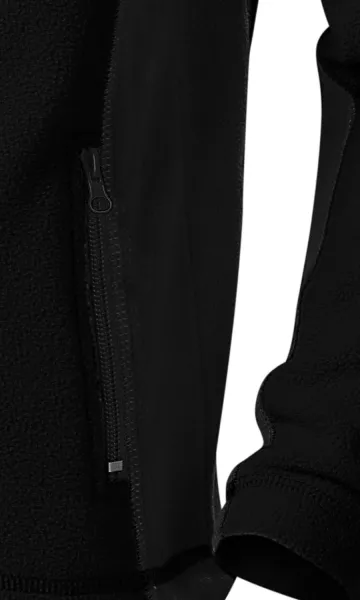 Dětská fleecová bunda kontrastní - Praktické kapsy se zipem